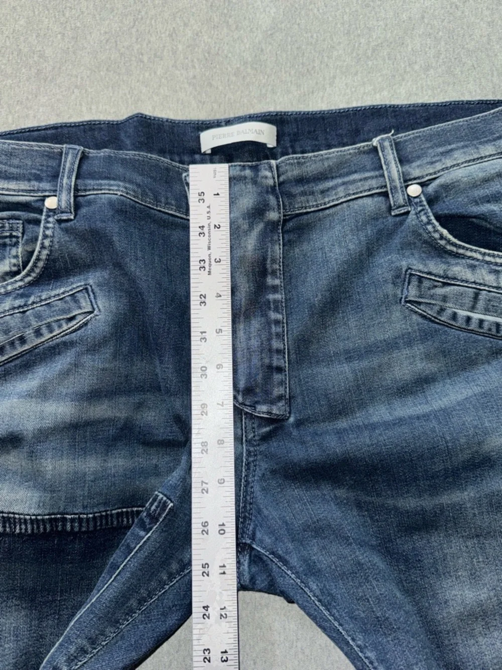 Pierre Balmain Men’s‎ Slim Fit Blue Denim Jeans Dark Wash Size 40